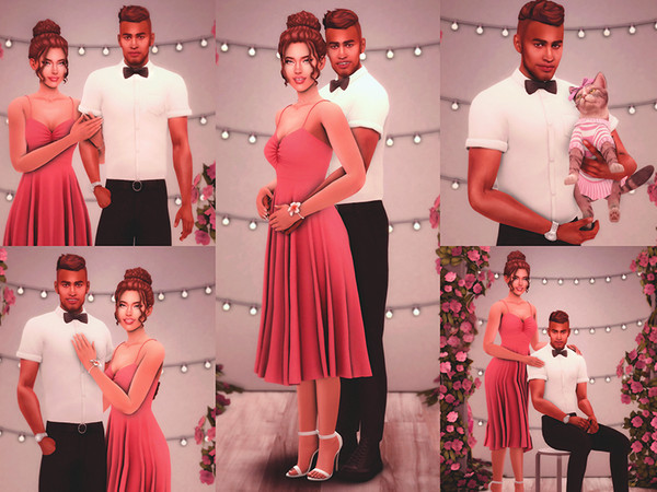 Sims 4 — Prom Night Pose Pack by KatVerseCC — Prom photoshoot poses for your sims. I hope you enjoy! :) 5 in game poses