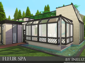 Sims 4 — Fleur Spa by Ineliz — If your sims want to take a day off and relax, then Fleur Spa is a perfect spot to hang