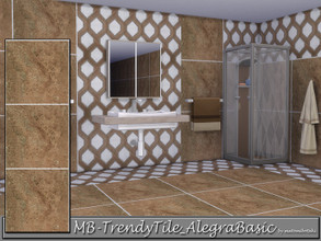Sims 4 — MB-TrendyTile_AlegraBasic by matomibotaki — MB-TrendyTile_AlegraBasic, elegant tile set in dark marble , partly