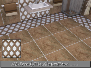 Sims 4 — MB-TrendyTile_AlegraFloor by matomibotaki — MB-TrendyTile_AlegraFloor, elegant tile set in dark marble , partly