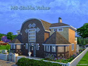 Sims 4 — MB-Stable_Value by matomibotaki — cute and cozy family home for your Sims 4 with lot of space for a large