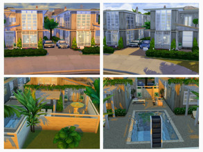 Sims 4 — Del Sol Townhomes by LJaneP6 — If your Sim wants to look fabulous as an up and coming actor but still isn't