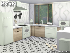 Sims 4 — SMEGlish Retro Kitchen Appliances - Small by RAVASHEEN — The SMEGlish retro kitchen appliance series are the