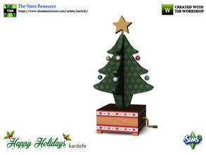 Sims 3 — kardofe_Happy Holidays_Music box by kardofe — Music box with Christmas tree, large 