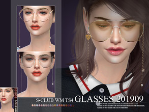 Sims 4 — S-Club ts4 WM Glasses 201909 by S-Club — Glasses, 10 swatches, hope you like, thank you.