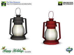 Sims 3 — kardofe_Happy Holidays_Table Lamp by kardofe — Christmas lantern, it's a table lamp.