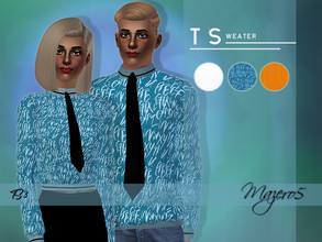 Sims 3 — T Sweater Male by Mazero5 — Couple Clothes - Also available for FEMALE Available for YA/A Recolorable Channels