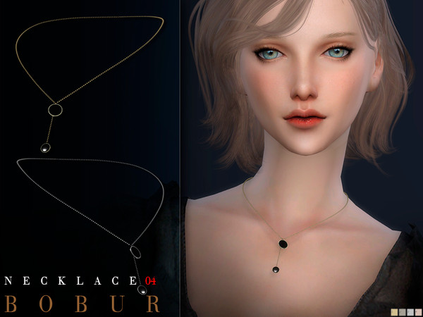 Sims 4 — Bobur Necklace 04 by Bobur2 — Necklace for female 2 colors HQ I hope you like it