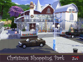 Sims 4 — Christmas Shopping Park by evi — Christmas Shopping Park for fun. Two floors full of toys is a kids heaven!