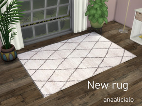 Sims 4 — Softh rug by anaalicialo — A beautiful rug perfect for any room, available in two colors, one in grey other in