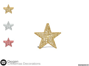Sims 4 — Oxygen Star Lighting by wondymoon — - Oxygen Christmas Decorations - Star Lighting - Wondymoon|TSR -