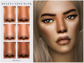 Sims 4 — Helena Nose Mask by -Merci- — New Nose Mask for Sims4! -Nose Mask is for female in 25 colours. -HQ mod