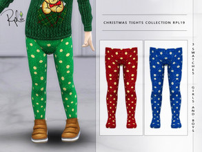 Sims 4 — Christmas Tights Collection RPL19 by RobertaPLobo — :: 3 swatches :: Age: Toddler (female and male). :: Occult: