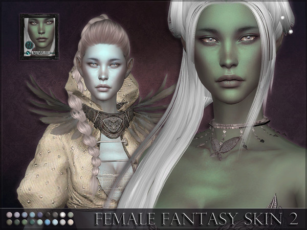 Sims 4 — Female Fantasy Skin 2 + Cleavage detail by RemusSirion — Since TSR removed me from their Artist program on 30th