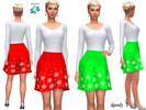 Sims 4 — Holiday Outfit - 20191208 by Dgandy — Base game item Outfits: Everyday Party 2 colors