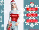 Sims 4 — Shirt Christmas III  -  V|C by Viy_Sims — New Mesh!! 28 colors Compatible with HQ mode Hope You Enjoy!!