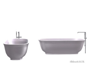 Sims 4 — Bathroom Revolution - Bathtub by ShinoKCR — Sleek modern Bathroom with Designer Pieces