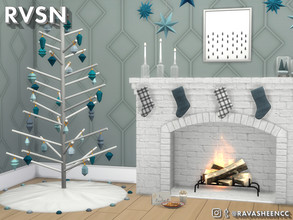 Sims 4 — Sleigh-in' It Modern Winterfest Set by RAVASHEEN — This modern Winterfest set will take your simmie's holiday