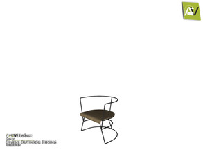 Sims 3 — Owens Dining Chair Metal by ArtVitalex — - Owens Dining Chair Metal - ArtVitalex@TSR, Dec 2019