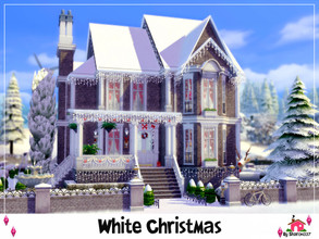 Sims 4 — White Christmas - Nocc by sharon337 — 40 x 30 lot. Value $235,544 It has: 3 Bedrooms, 3 Bathrooms, Living Room,