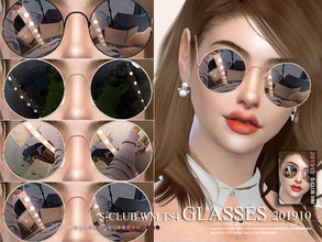 Sims 4 — S-Club ts4 WM Glasses 201910 by S-Club — Glasses, 9 swatches, hope you like, thank you.