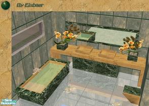 Sims 2 — Reflex Tadao Milano by Eisbaerbonzo — Luxory bathroom in green marble and gold stone for you wealthy Sims. Recol