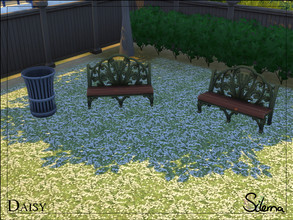 Sims 4 — Daisy by Silerna — Cute flowers and grass terrian paint for sims 4.