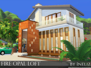 Sims 4 — Fire Opal Loft by Ineliz — This single bedroom house is designed for a your family that want to start lives in a