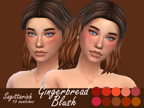 Sims 4 — Gingerbread Blush by Sagittariah — base game compatible 10 swatches properly tagged enabled for all occults