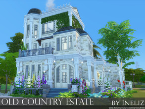 Sims 4 — Old Country Estate by Ineliz — The Old Country Estate is a 2 bedroom, 2 bathroom house, designed for a family