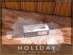 Sims 4 — Coffee table by Winner9 — Coffee table from my set Holiday, you can find it easy in your game by typing Winner9