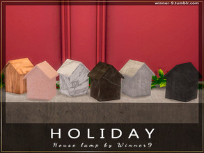 Sims 4 — House lamp by Winner9 — House lamp from my set Holiday, you can find it easy in your game by typing Winner9 or