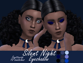 Sims 4 — Silent Night Eyeshadow by Sagittariah — base game compatible 10 swatches properly tagged enabled for all occults