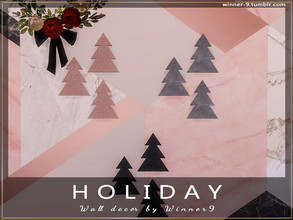 Sims 4 — Wall decor by Winner9 — Wall decor from my set Holiday, you can find it easy in your game by typing Winner9 or