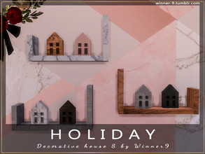 Sims 4 — Decorative house S by Winner9 — Decorative house S from my set Holiday, you can find it easy in your game by