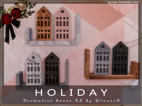 Sims 4 — Decorative house XL by Winner9 — Decorative house XL from my set Holiday, you can find it easy in your game by
