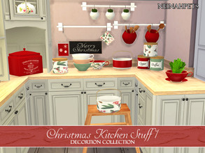 Sims 4 — Christmas Kitchen Stuff Collection I {Mesh Required} by neinahpets — A set of kitchen stuff recolored with a