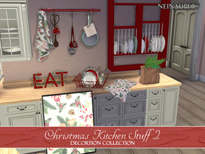 Sims 4 — Christmas Kitchen Stuff Collection II {Mesh Required} by neinahpets — A recolor kitchen collection with a