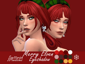 Sims 4 — Merry Elven Eyeshadow by Sagittariah — base game compatible 20 swatches properly tagged enabled for all occults