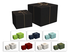 Sims 4 — Simple Presents by sim_man123 — A pair of presents, simply wrapped with colored paper and twine.