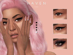 Sims 4 — HAVEN | liner by Plumbobs_n_Fries — Eyeliner 5 Swatches