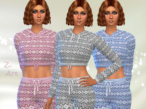 Sims 4 — WintercollectZ. 21 by Zuckerschnute20 — This hoodie is made for cozy holidays at home :D 3 colors CAS thumbnail
