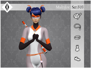 Sims 4 — Multifox - SetF03 by AleNikSimmer — THIS IS THE FULL SET. -TOU-: DON'T reupload my items as yours. DON'T