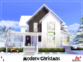 Sims 4 — Modern Christmas. by sharon337 — 30 x 20 lot. Value $149,174 It has: 3 Bedrooms, 3 Bathroom, Laundry, Living
