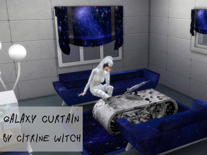 Sims 4 — Galaxy Curtain by Citrine_Witch — Fun Galaxy patterned curtains for your favorite rooms! Base game compatible! 
