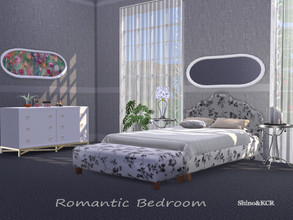 Sims 4 — Bedroom Romantic  by ShinoKCR — romantic and elegant Bedroom -Double Bed: Separated Frame and Bedding -Blanket