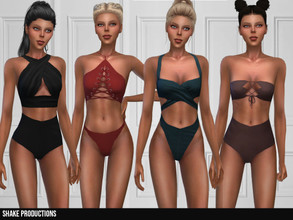 Sims 4 — ShakeProductions 348 - Swimwear SET by ShakeProductions — This set contains 4 swimwears