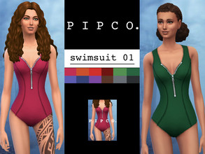 Sims 4 — swimsuit 01 (island living required). by Pipco — Swimsuit 01 A swimsuit from Island Living in 12 new colors