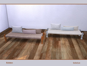 Sims 4 — Kristen. Sofa by soloriya — Sofa with three pillows in one mesh. Part of Kristen set. 2 color variations.