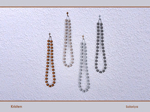 Sims 4 — Kristen. Beads by soloriya — Beads on wall. Part of Kristen set. 4 color variations. Category: Decorative - Wall